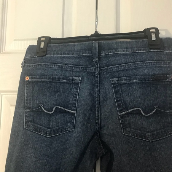 7 For All Mankind Dark Wash Bootcut Jeans-27 - Picture 4 of 5